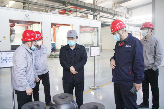 马金平到精密制造产业园检查指导工作